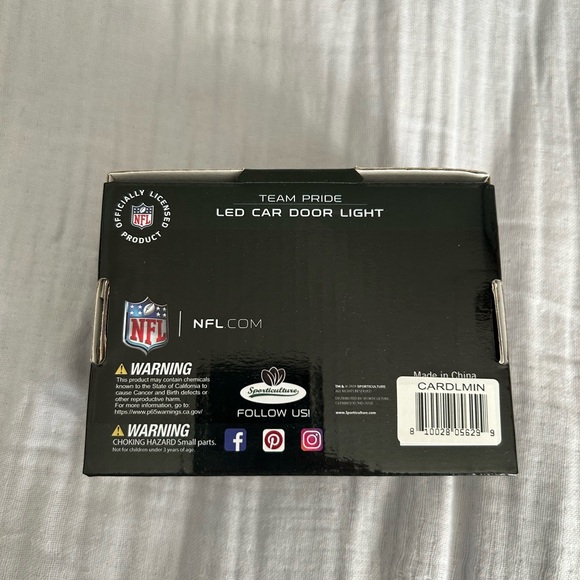 NFL Team Pride LED Car Door Light - Minnesota Vikings NEW - Picture 2 of 8